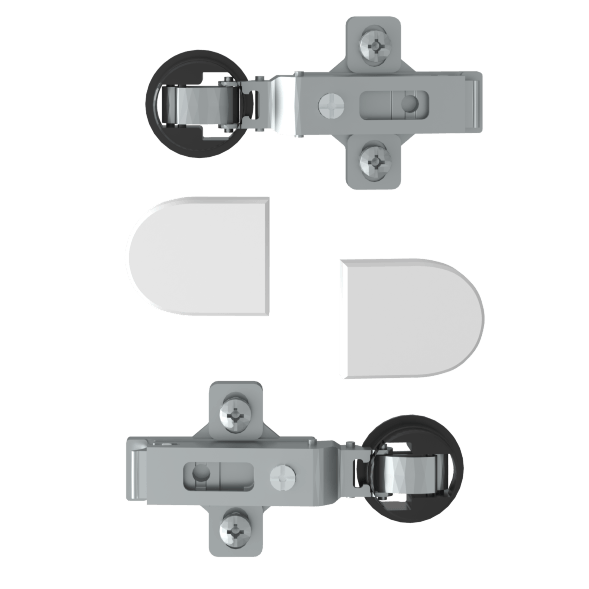 Комплект петель с заглушками для стеклянных дверей ESH-2 EDIS в Нижнем Новгороде 