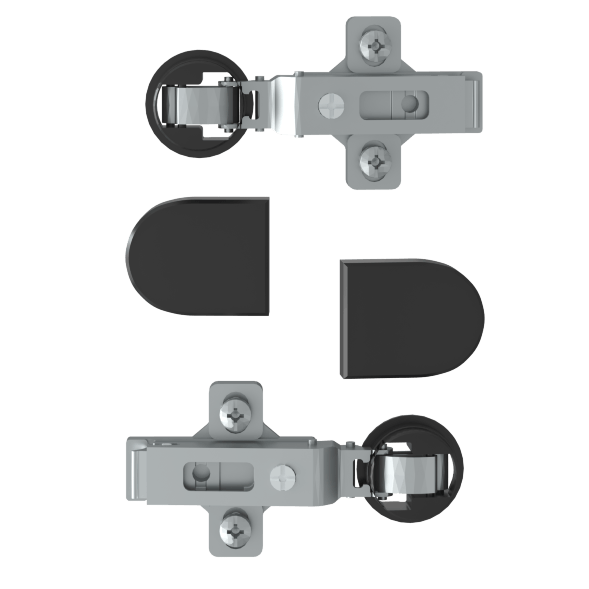 Комплект петель с заглушками для стеклянных дверей ESH-2 EDIS в Нижнем Новгороде 