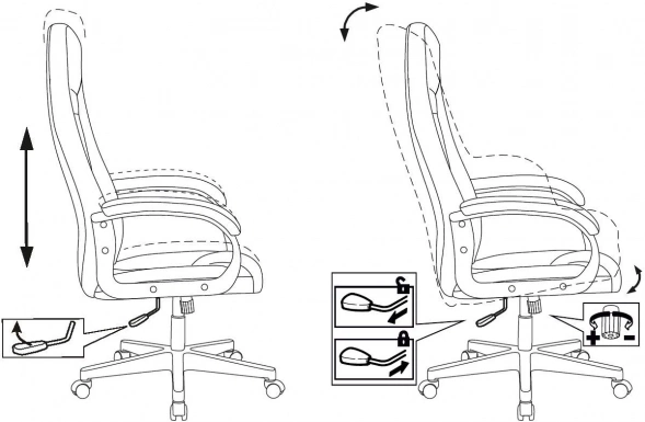 Кресло руководителя Бюрократ CH-800
