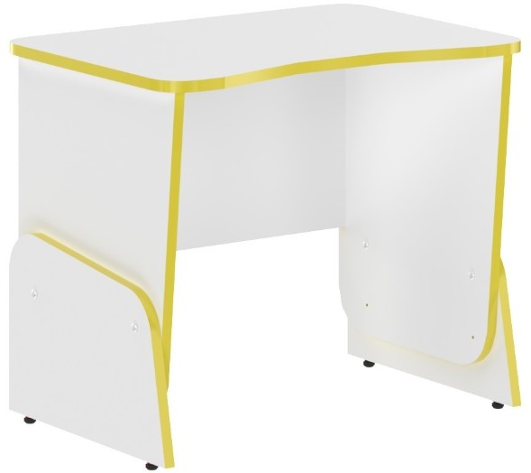 Стол STG 7050 Белый/Желтый 700х500х595/695