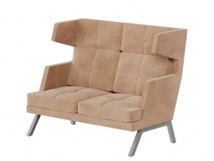 Алдо Диван двухместный высокий с декором из пуговиц ALDB-02 1430*960*1180