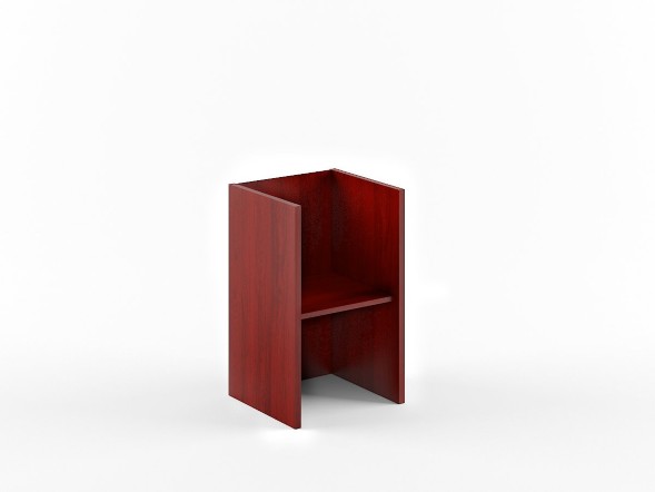 Стеллаж B 411 Бургунди 475х435х769