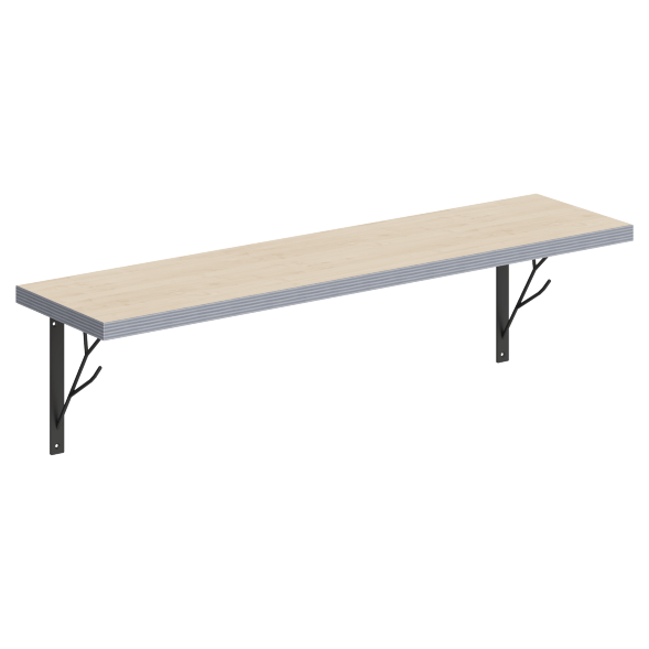 Полка с полкодержателями SH1-TREE 830х210х222 COFFEE в Нижнем Новгороде 