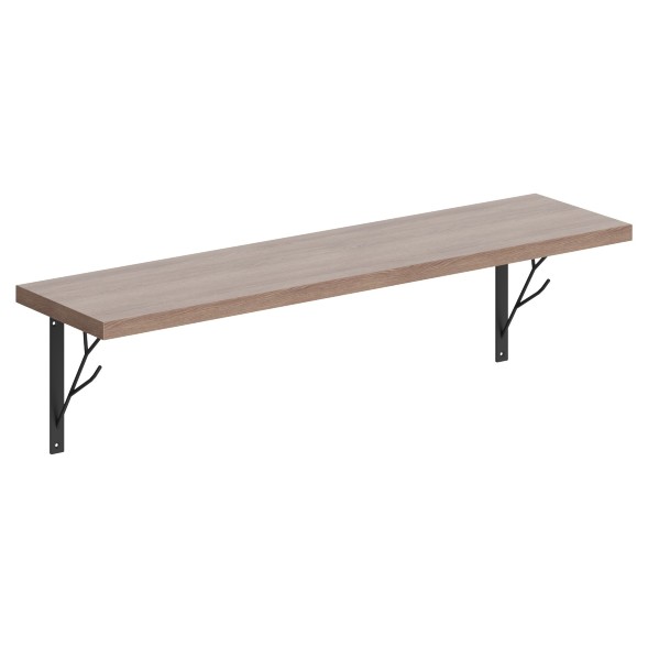 Полка с полкодержателями SH1-TREE 830х210х222 COFFEE в Нижнем Новгороде 