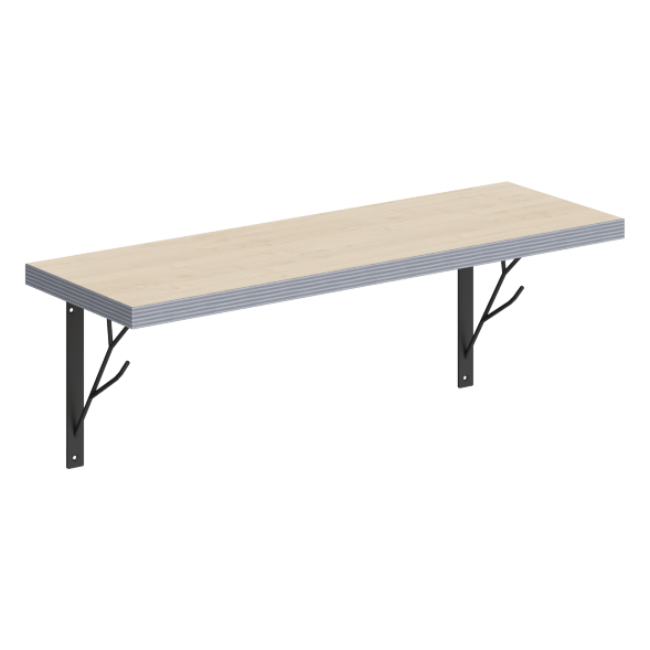 Полка с полкодержателями SH2-TREE 630х210х222 COFFEE в Нижнем Новгороде 