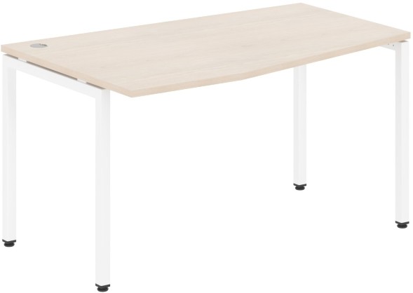 Стол эргономичный XSCT 149(L) Бук Тиара/Белый 1400х900х750 XTEN-S