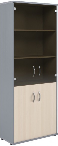 Шкаф комбинированный СТ-1.2 Клен/Металлик 770*365*1975 IMAGO в Нижнем Новгороде 