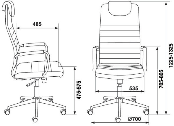 Кресло руководителя Бюрократ KB-9ECO/бежевый