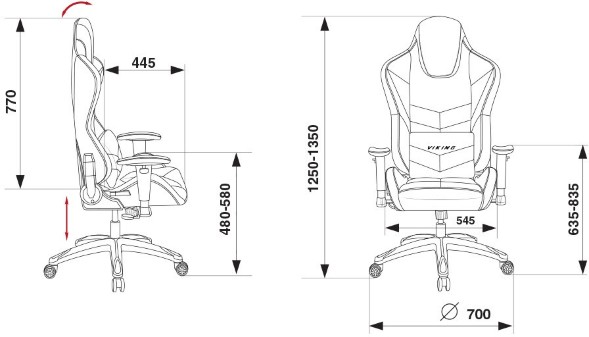 Кресло игровое Бюрократ CH-773N