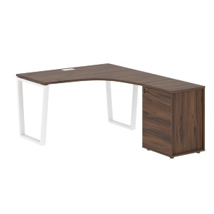 Стол эргономичный с тумбой EVCET 1318(R) 1360х1880х750 EDIS