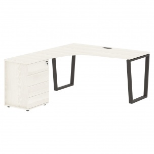 Стол эргономичный с тумбой EVCET 1518(L) 1560х1880х750 EDIS