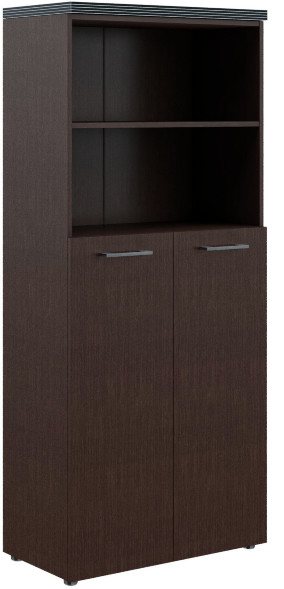 Шкаф с глухими средними дверьми и топом THC 85.6 Венге Магия 854х452х1968