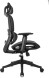 Кресло руководителя Бюрократ 831 черный сетка с подголов. крестов. пластик