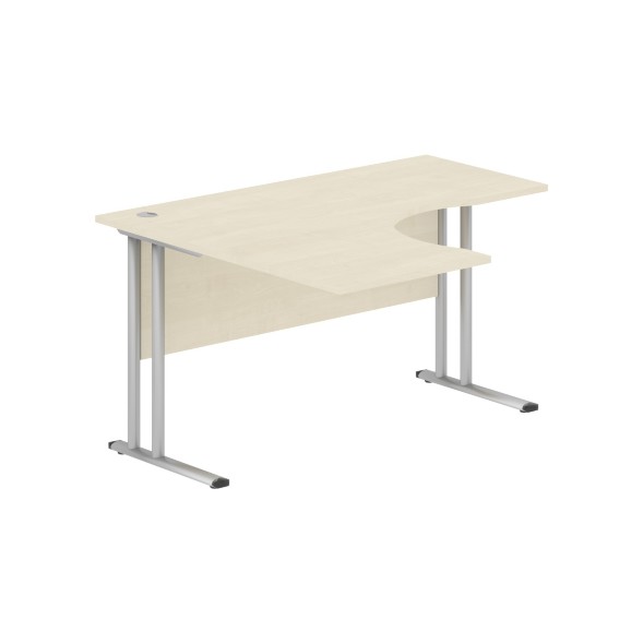 Стол эргономичный СА-3M(L) Клен*/серебро 1400х1200х755 IMAGO-M в Нижнем Новгороде 