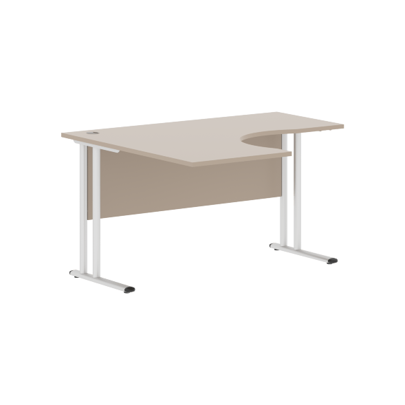 Стол эргономичный СА-3M(L) Клен*/серебро 1400х1200х755 IMAGO-M в Нижнем Новгороде 