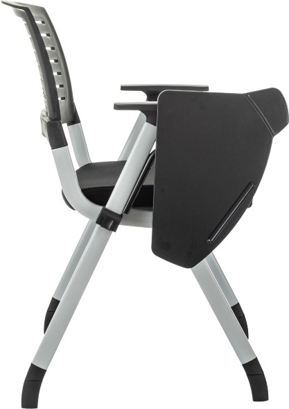 Стул Бюрократ X-Click-PP черный со столиком на ножках металл серый