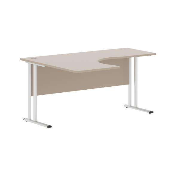 Стол эргономичный СА-4M(L) Клен*/серебро 1600х1200х755 IMAGO-M в Нижнем Новгороде 