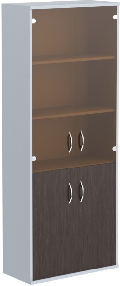 Шкаф комбинированный СТ-1.2 Венге Магия/Металлик 770*365*1975 IMAGO