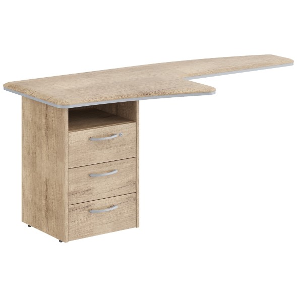 Брифинг-приставка с тумбой DB 1880.A(L) 1800х800х750 DIONI в Нижнем Новгороде 