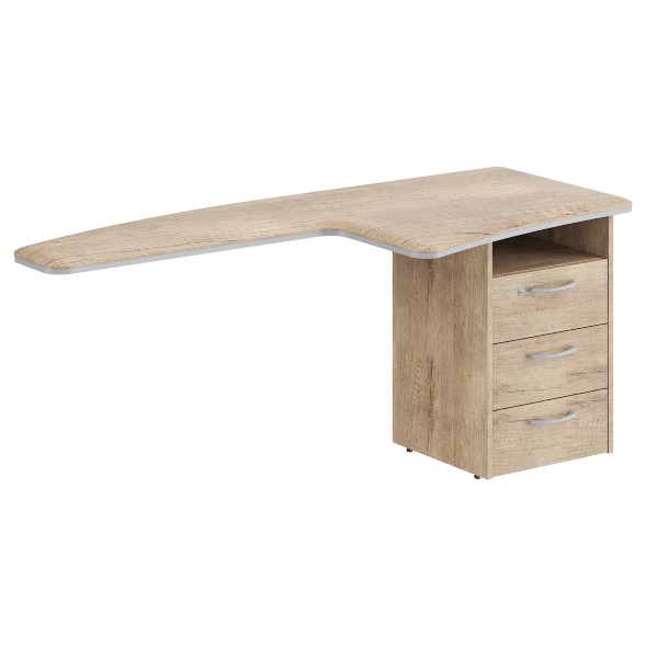 Брифинг-приставка с тумбой DB 1880.A(R) 1800х800х750 DIONI в Нижнем Новгороде 