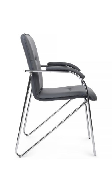 Стул Самба с мягкими подлокотниками SMB-01H Хром гальв