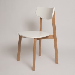 Комплект стульев DAIVA Вега, Дуб натуральный/Белая эмаль  2 шт.