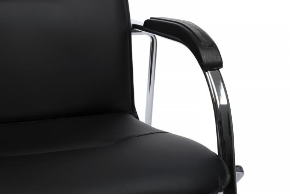 Стул Самба с пластиковыми подлокотниками SMB-03H Хром гальв