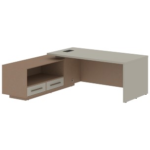 Стол руководителя с тумбой VCT 2119(L) 2100х1900х750 VELION