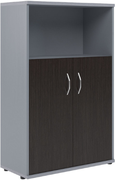 Шкаф с глухими малыми дверьми СТ-2.1 Венге/Металлик 770*365*1200 в Нижнем Новгороде 