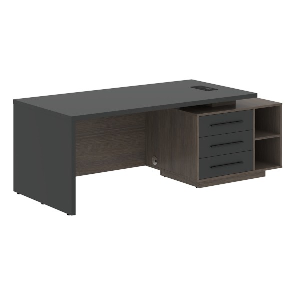 Стол руководителя с тумбой VCT 2190(R) 2100х900х750 VELION