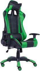 Игровое кресло Everprof Lotus S9 экокожа зеленый