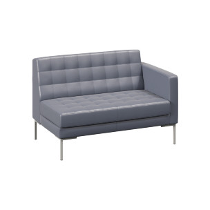 Forest Секция с подлокотником двухместная FR-SP-02 (L) 1270*800*840