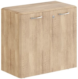 Шкаф низкий с замком в глухих малых дверях и обвязкой DLC 85.1(Z) Дуб Каньон 892х470х815